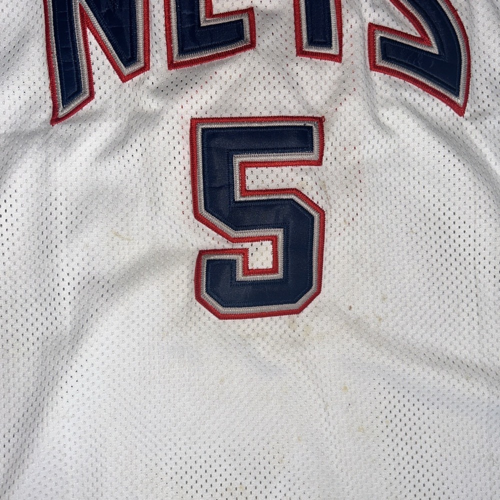 Jason Kidd #5 White NBA Jersey Men's Size XL - Picture 6 of 7